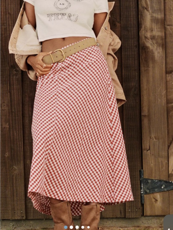 American Eagle Outfitters Dresses & Skirts - American Eagle Outfitters Red Gingham maxi Skirt